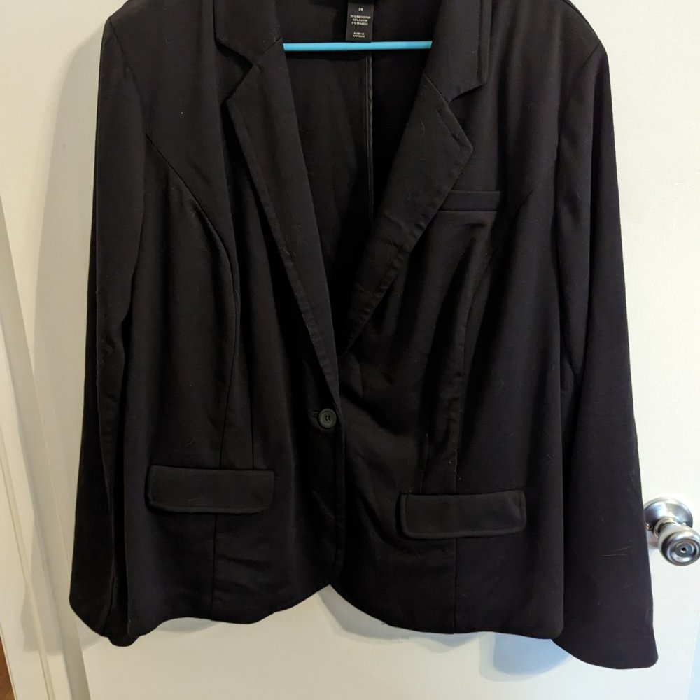 Black Lane Bryant Suite Jacket Size 28 - Picture 2 of 5